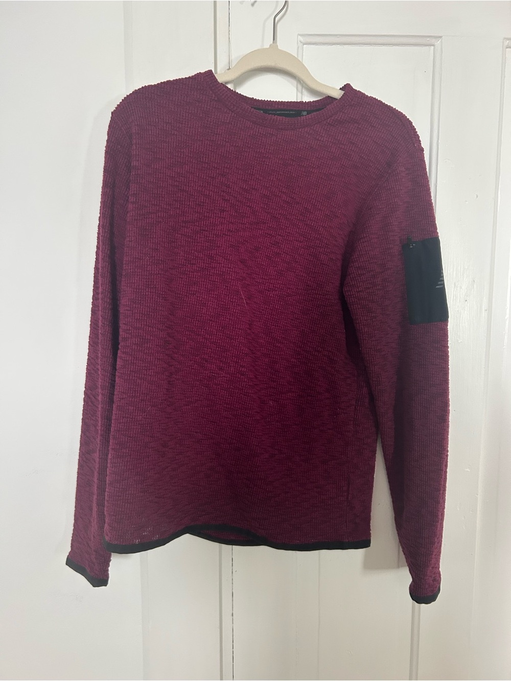 New Balance Men's Crewneck Sweater in Burgundy